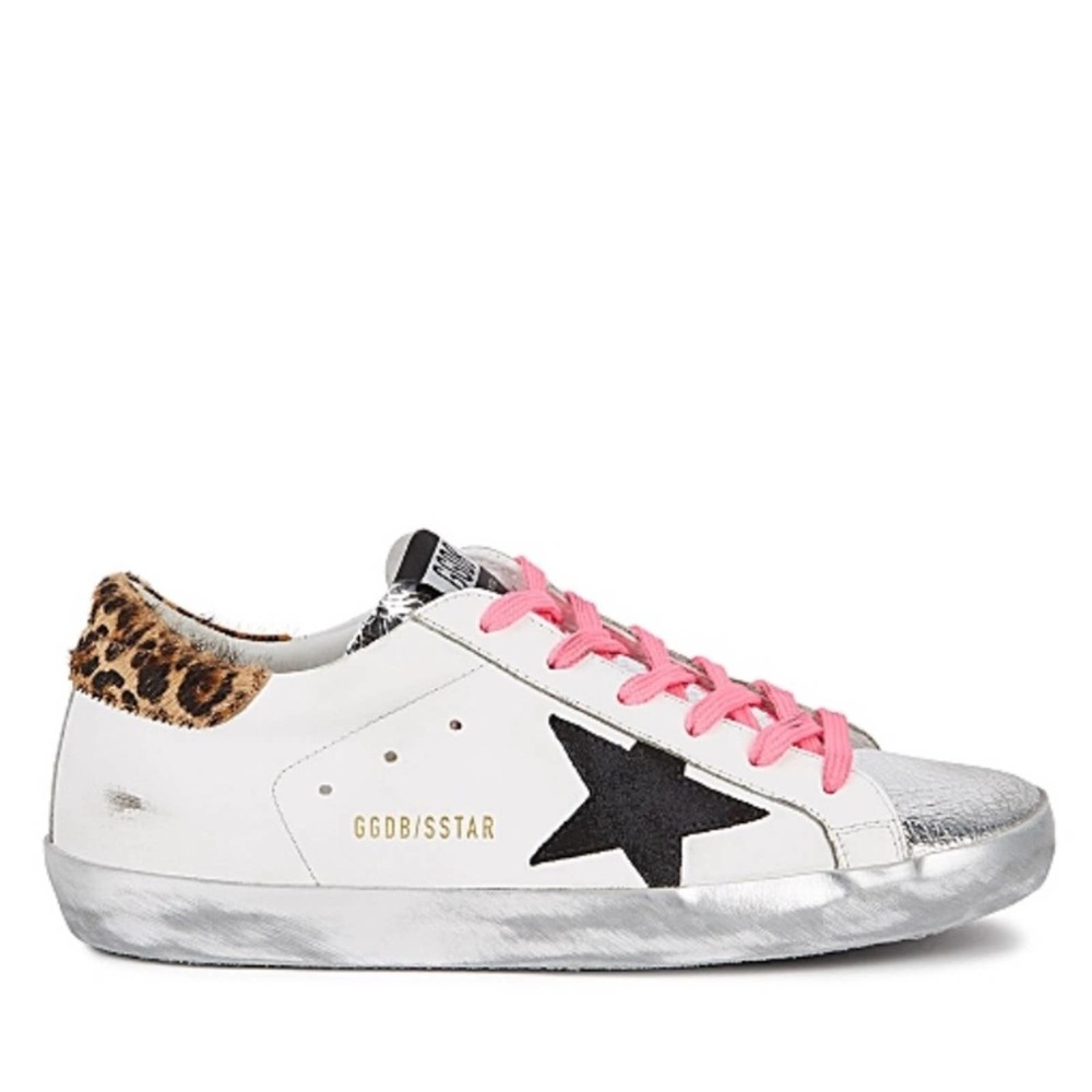 Golden Goose Superstar Distressed Leather Sneakers